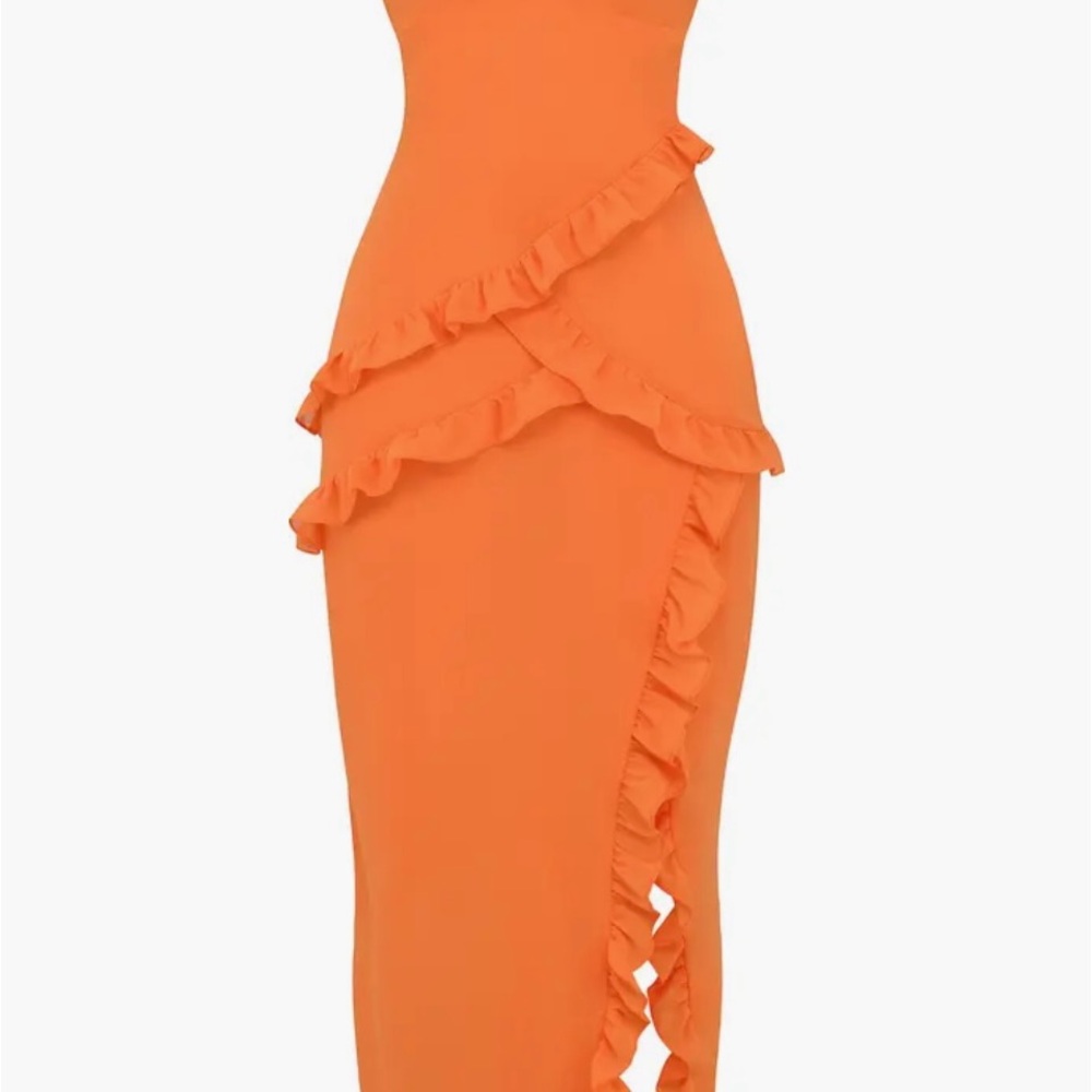 House of CB Vibrant Orange Maxi Dress